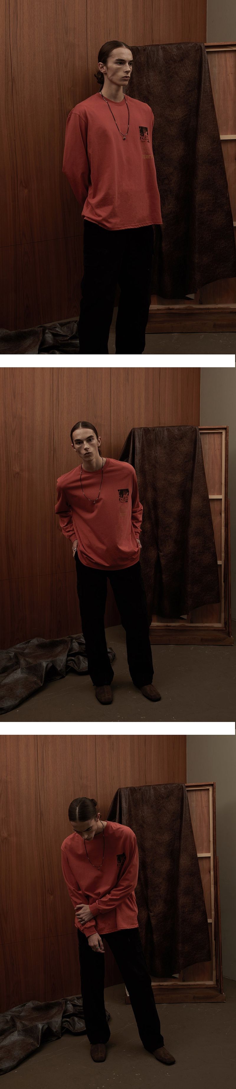 HANDWRITTEN LONG SLEEVE [ORANGE]
