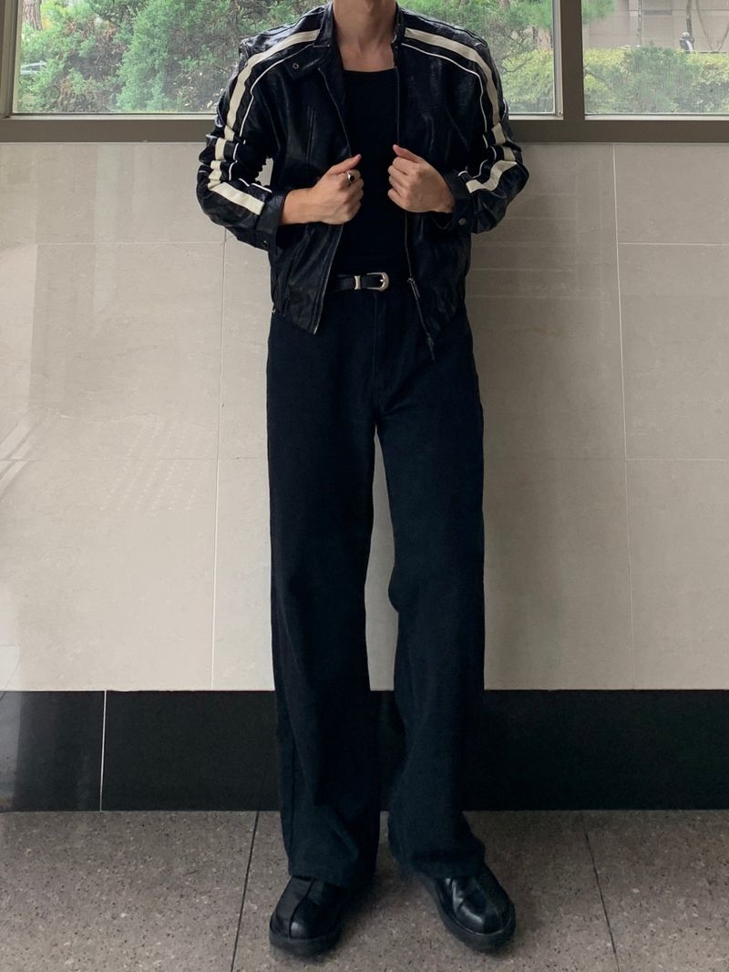 Camel Leather Line Jacket