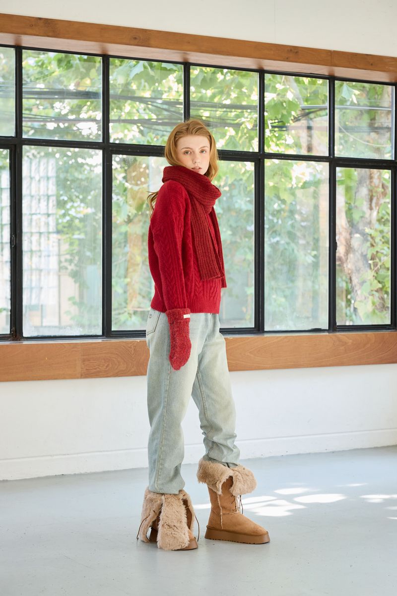 JUICY ROUND KNIT / RED
