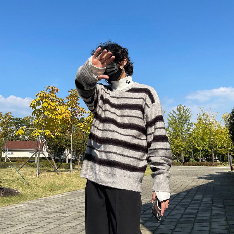 EV Angora Striped Knitwear (2 colors)