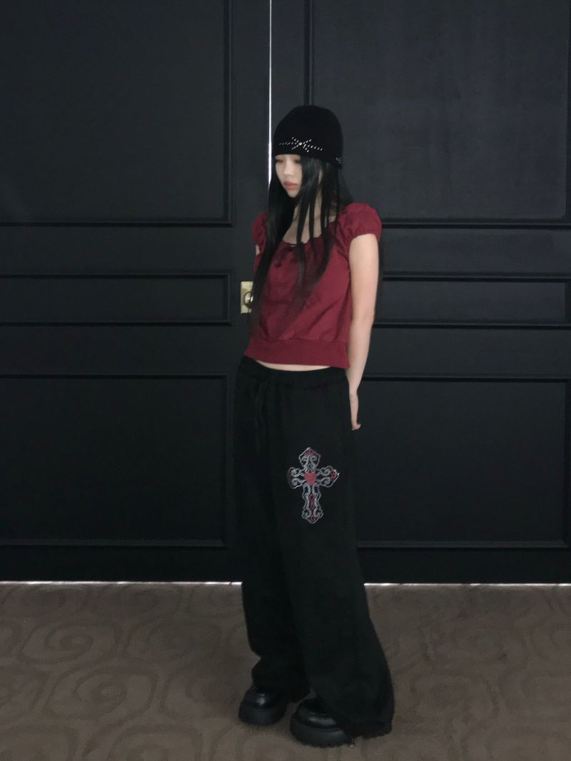 kitsch suede peace pt (2 color )