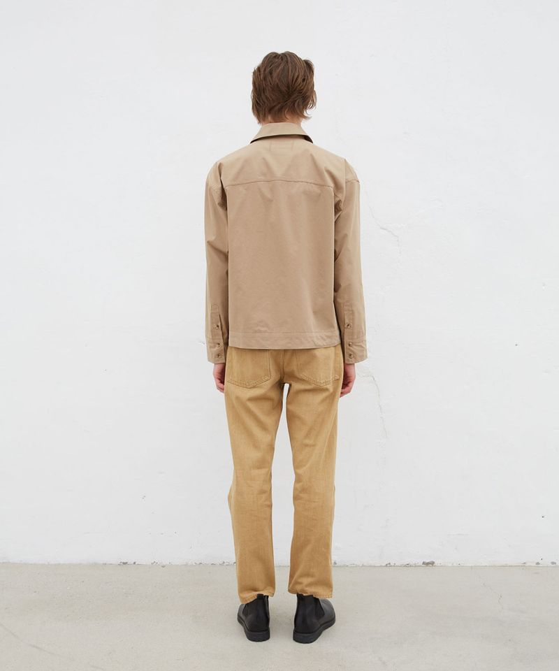 ZIPPED BEIGE SHIRT JACKET