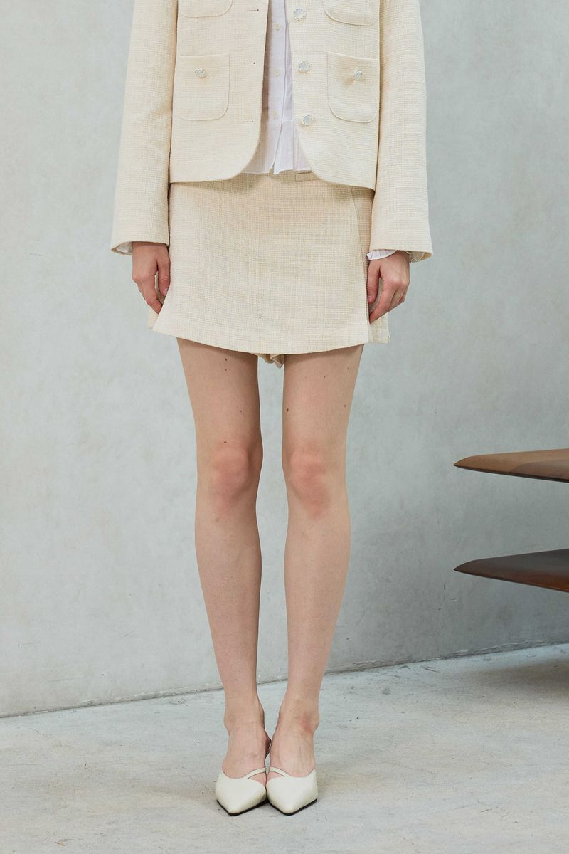 ARIKIM（アリキム）の「CHERISH TWEED SKIRT PANTS / WHITE（Skirts）」