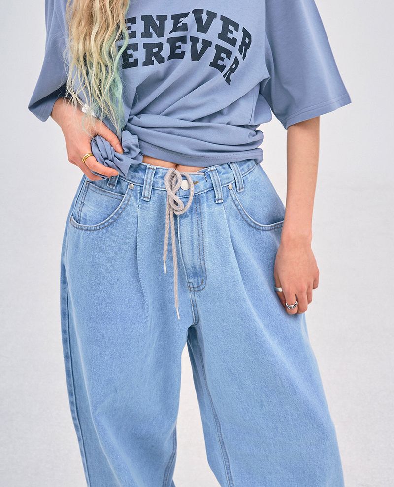 MBSRCOPT101 MID90 BAGGY DENIM PANTS LIGHTBLUE