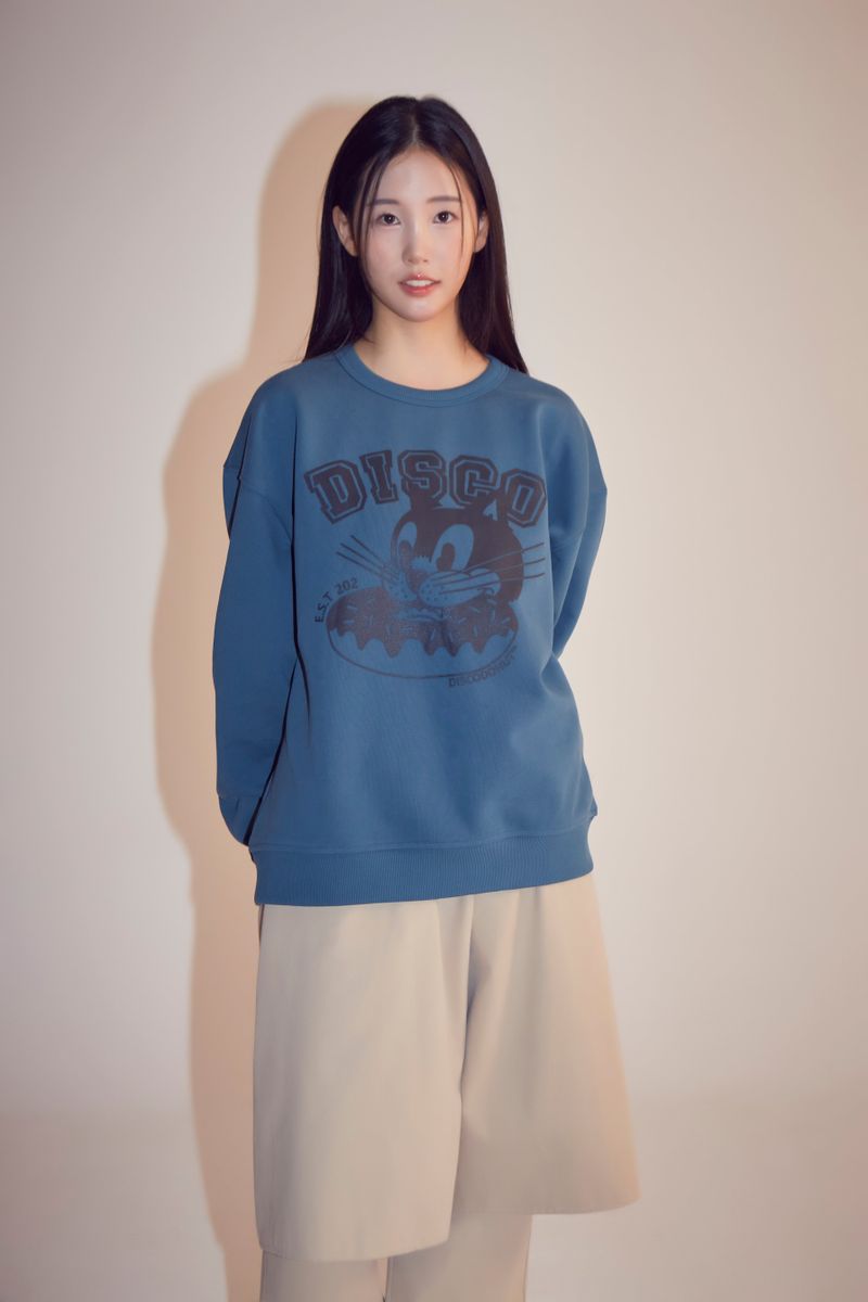 discocat donut sweats_bl