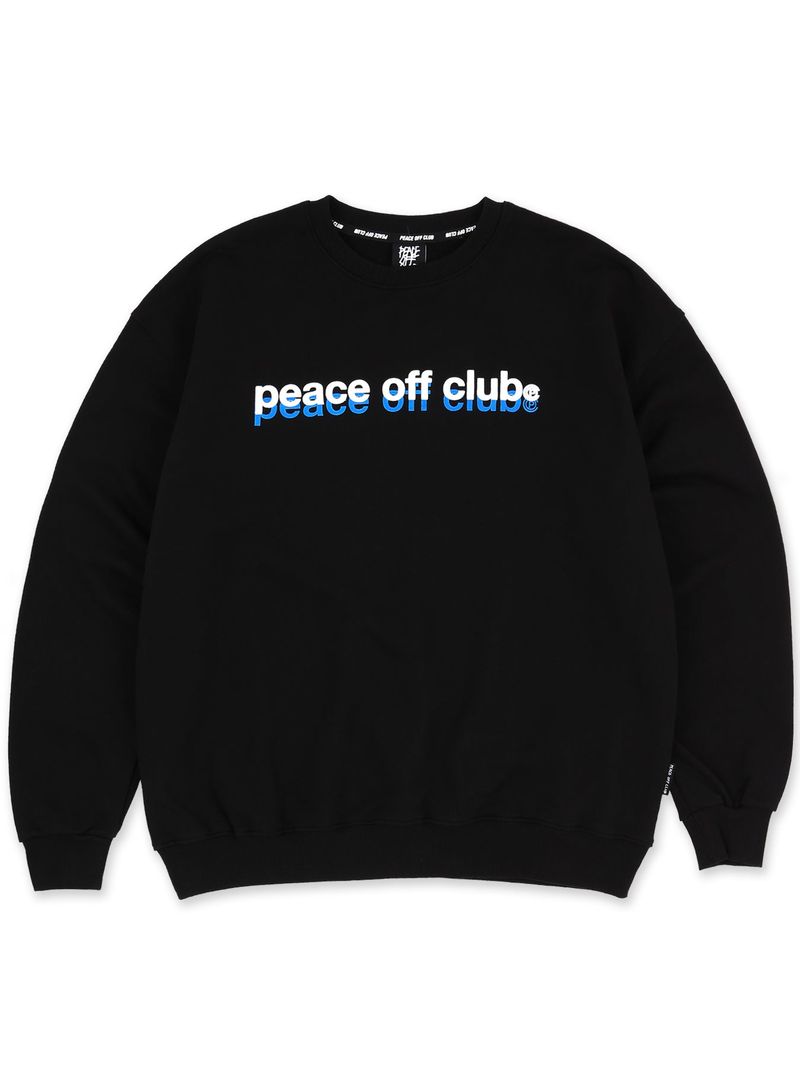 peaceoffclub（ピースオフクラブ）の「Basic_Logo Sweatshirt BLACK（Tops）」