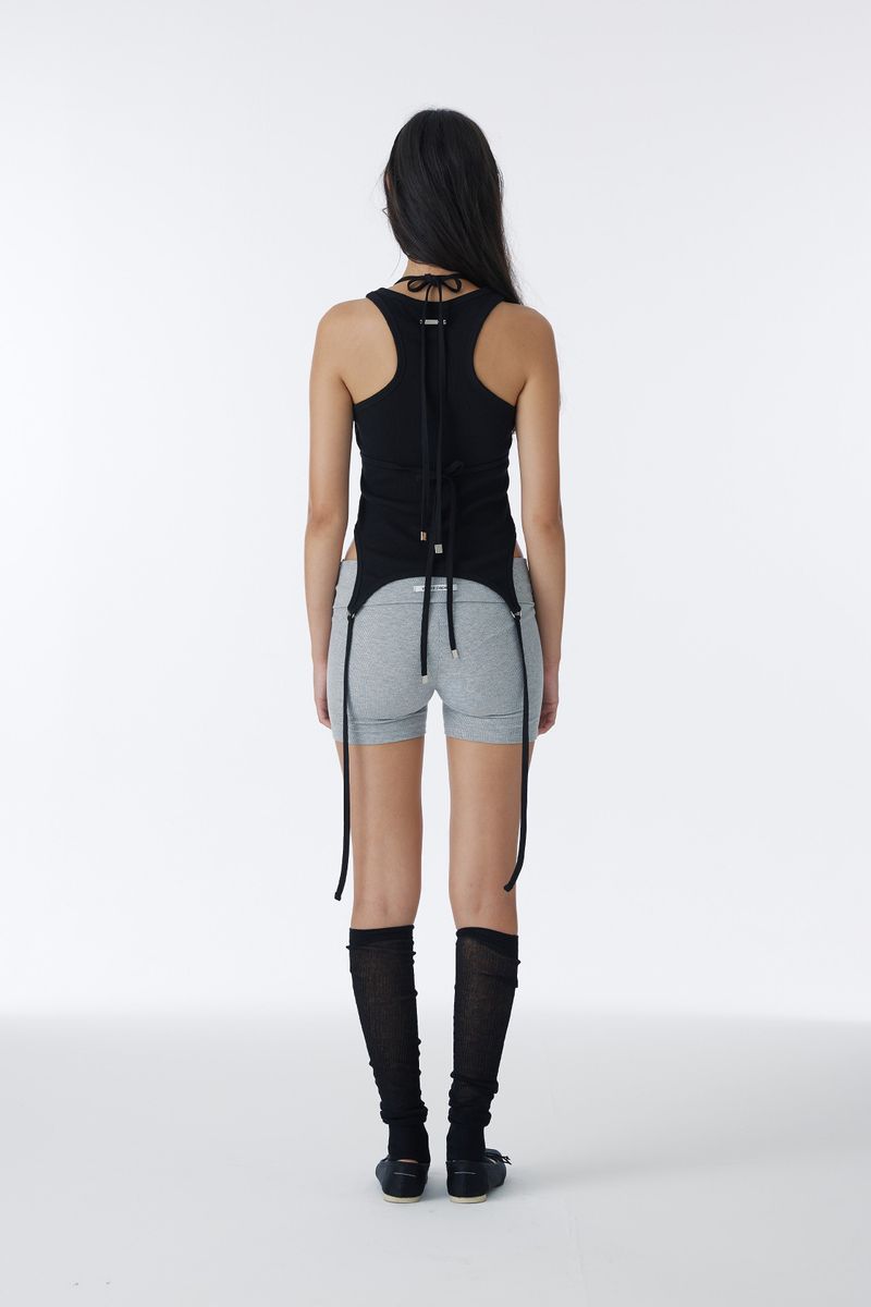 CORSET SHORT LEGGINGS (GRAY)