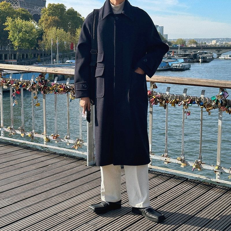 ASCLO Hidden Pocket Wool Coat (3color)