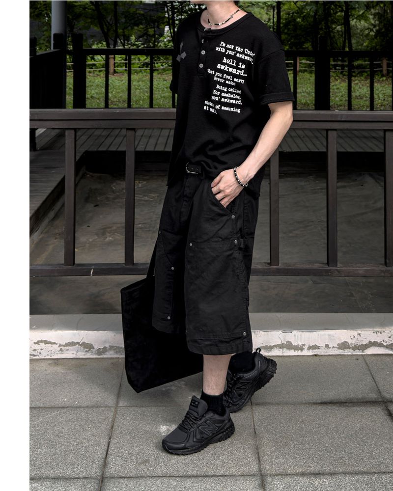 Carbon Double Knee Bermuda Pants