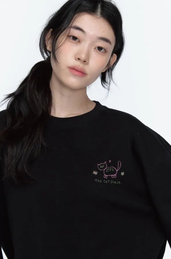 26FW★ Cat Stack Long Sleeve