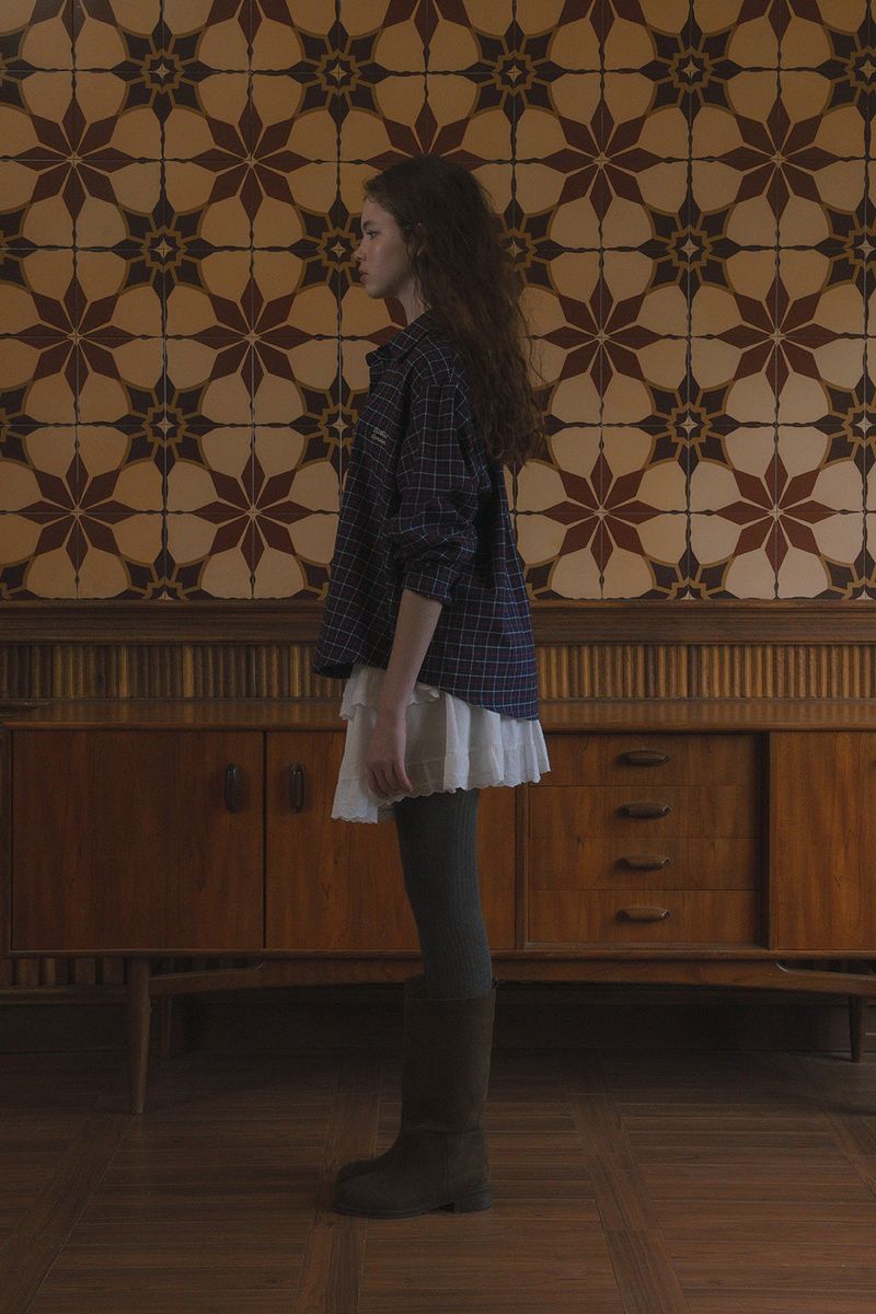 Bein check shirt_navy