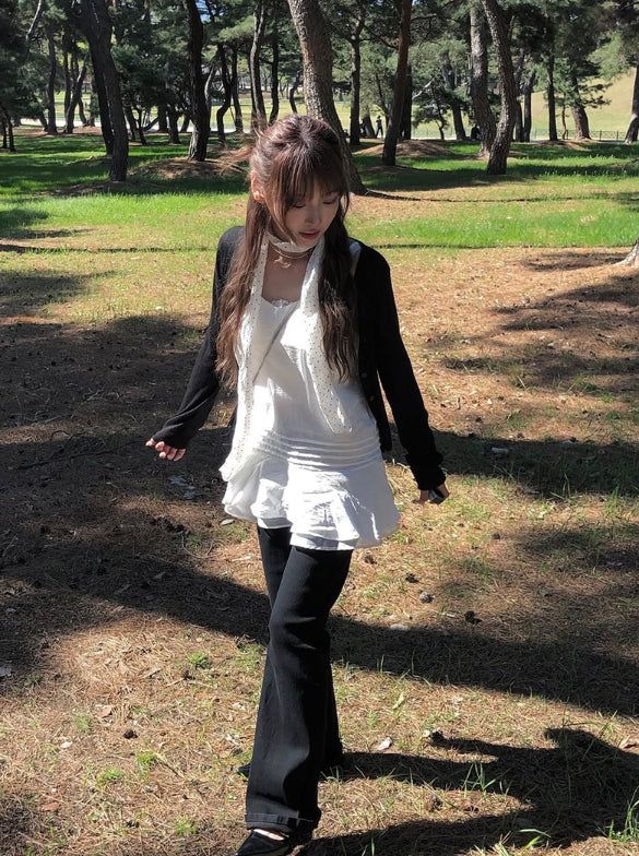 anyonemore（エニーワンモアー）の「Det Satin Pintuck Frill Sleeveless One Piece（Dresses）」