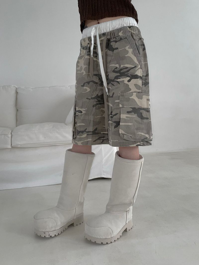 girly camo bermuda pt