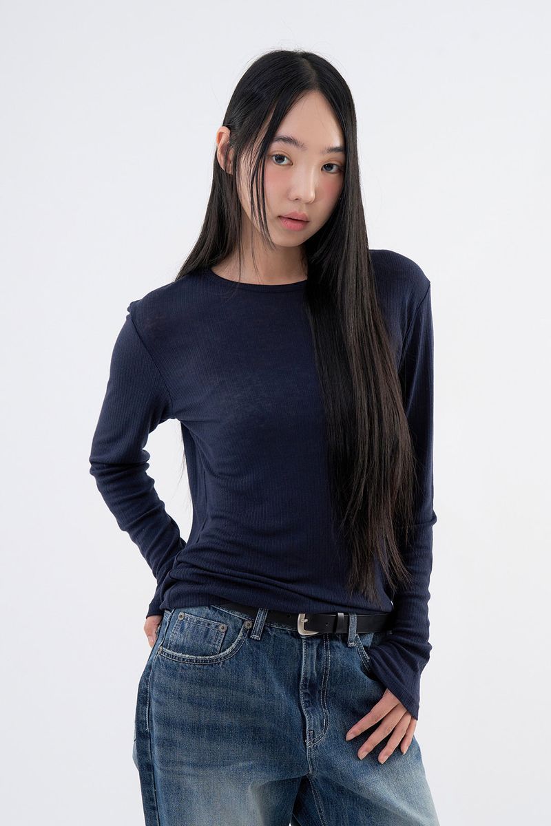 Raucohouse(ラウコハウス)の「Dove ribbed long sleeve(Tops)」