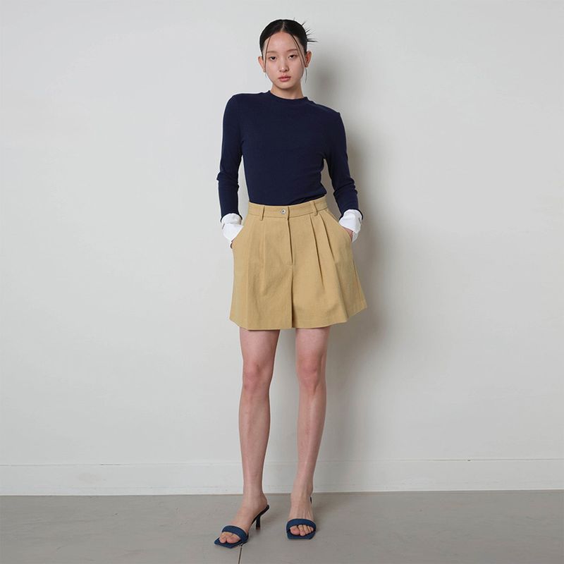 Loventina(ラヴェンティナ)の「Cotton Twill Shorts_Yellow(Pants)」