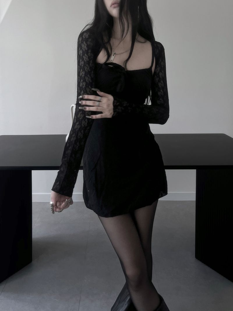 rose bolero cardigan (3color)