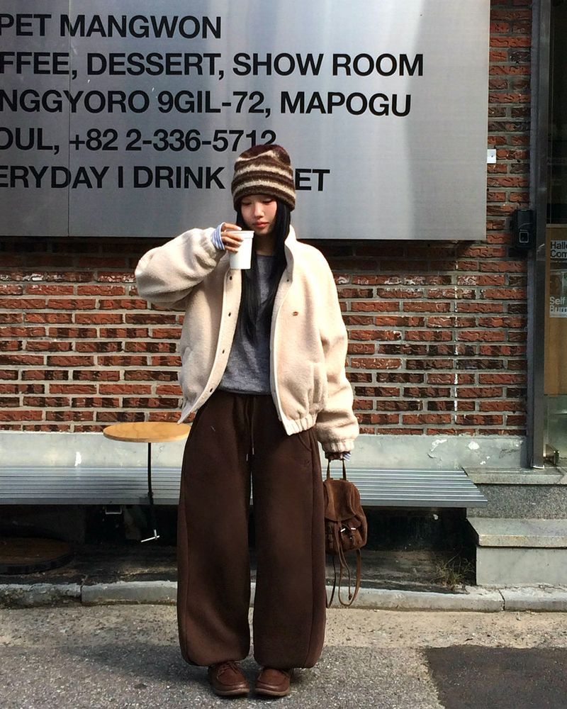 [ORIGINAL] Cable Wool Fleece Jumper