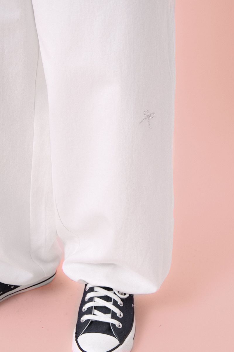 Shimmer Balloon Pants [Ivory]