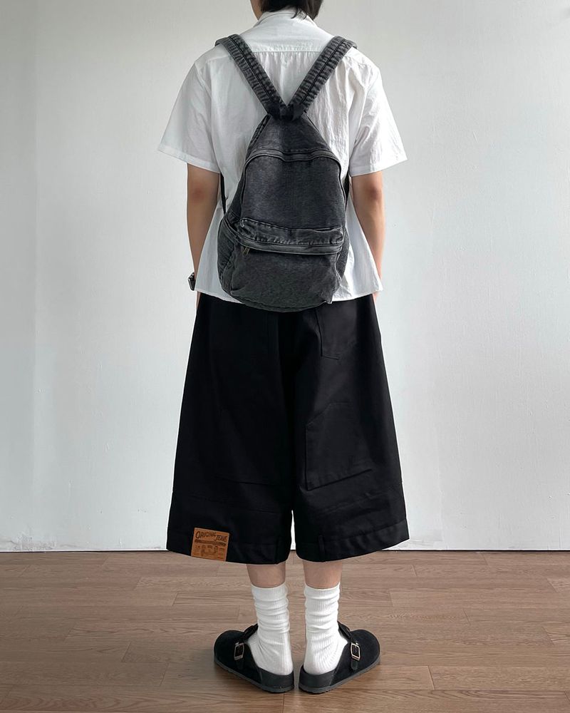 Log Bermuda Cotton Pants
