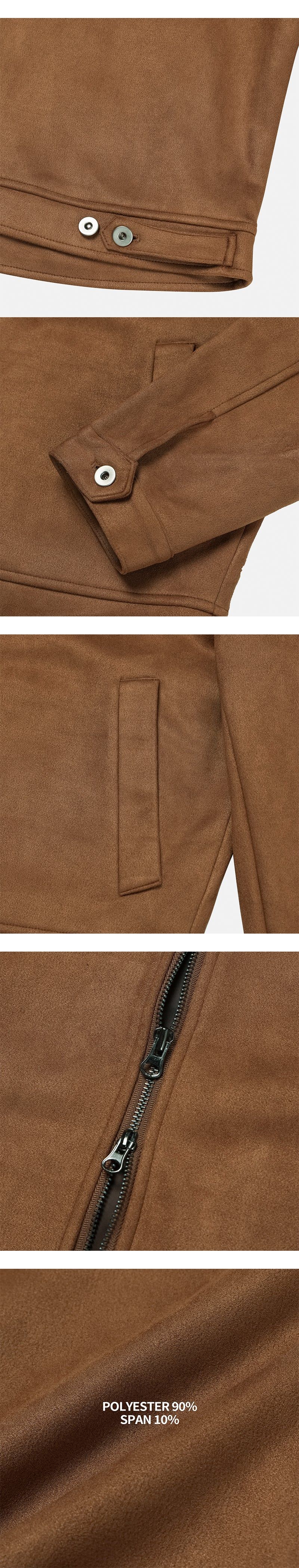 [F/W] Shoulder strap crop suede jacket(2color)