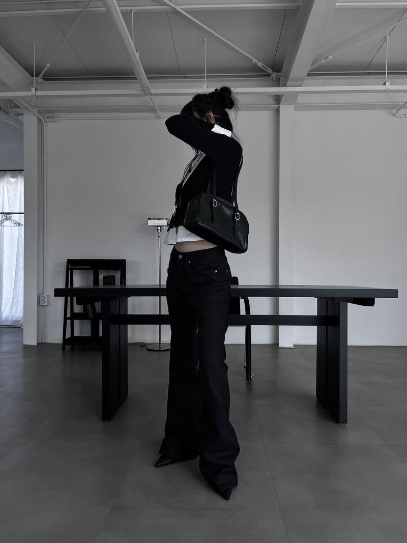 basic semi-bootcut denim