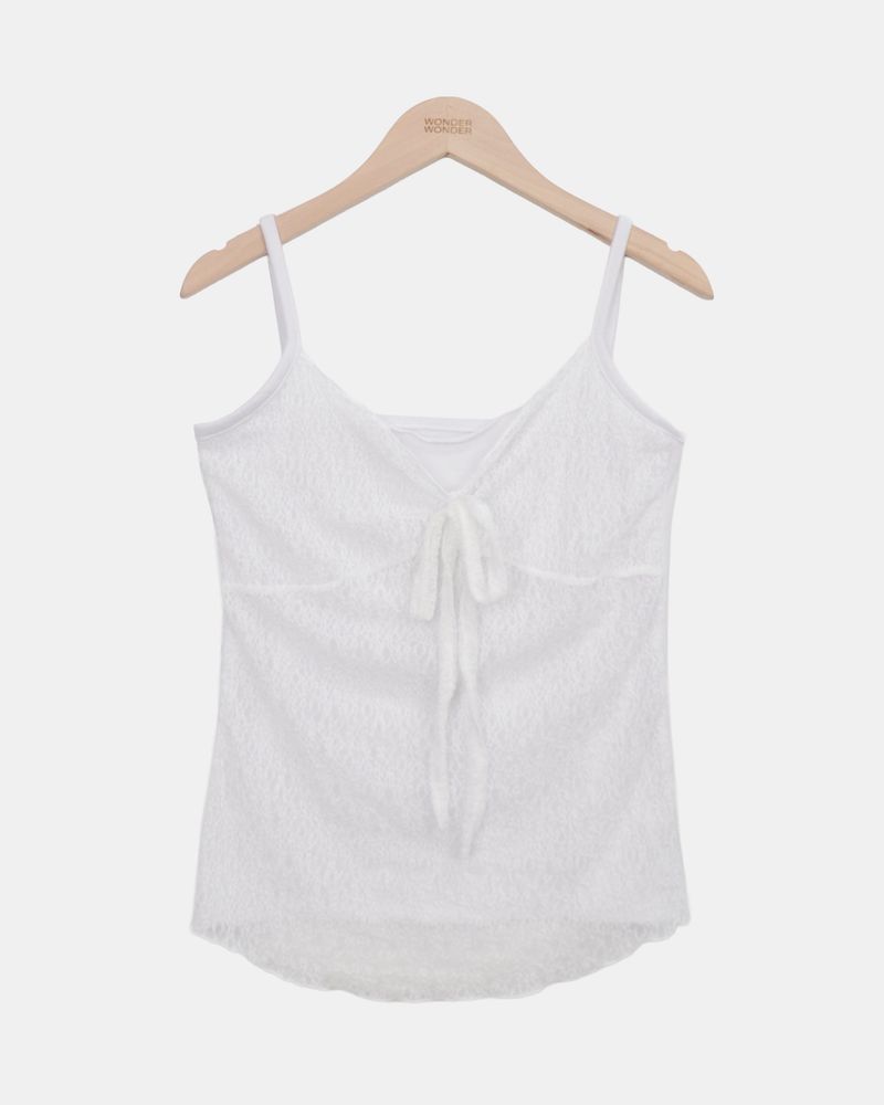 Toriz Lace Double-Layer Sleeveless Top
