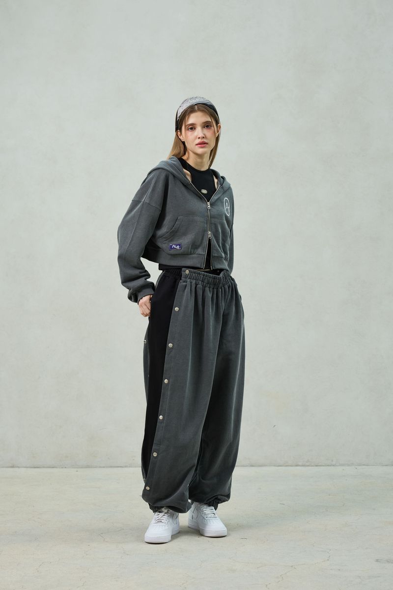 PITA SNAP OFF SWEAT PANTS / CHARCOAL