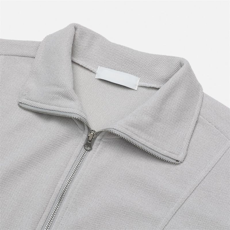 Comet Short-Sleeve Knit Zip-Up (6 Colors)