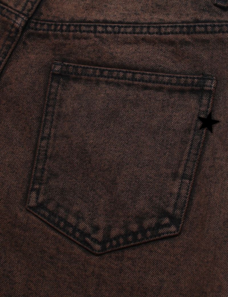 5-POCKET EMB DENIM PANTS BROWN(CV2CFUD129A)