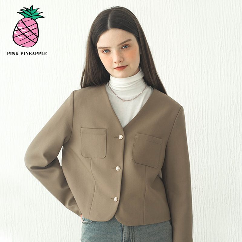 V-NECK JACKET (2COLOR)