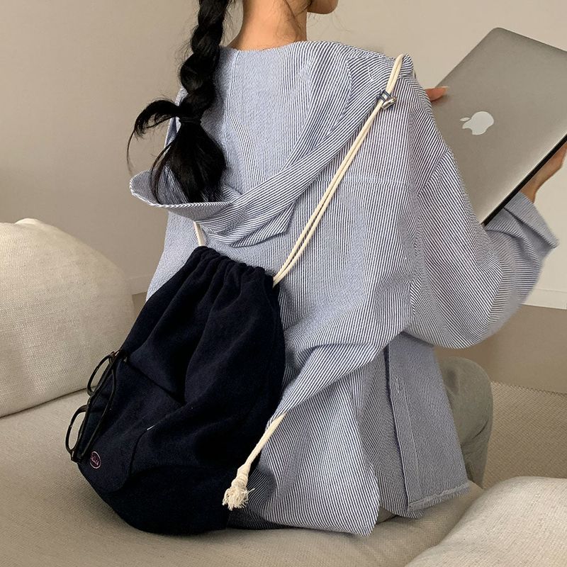 [Bellide made] Chewing String Pocket Terry Backpack & Pouch