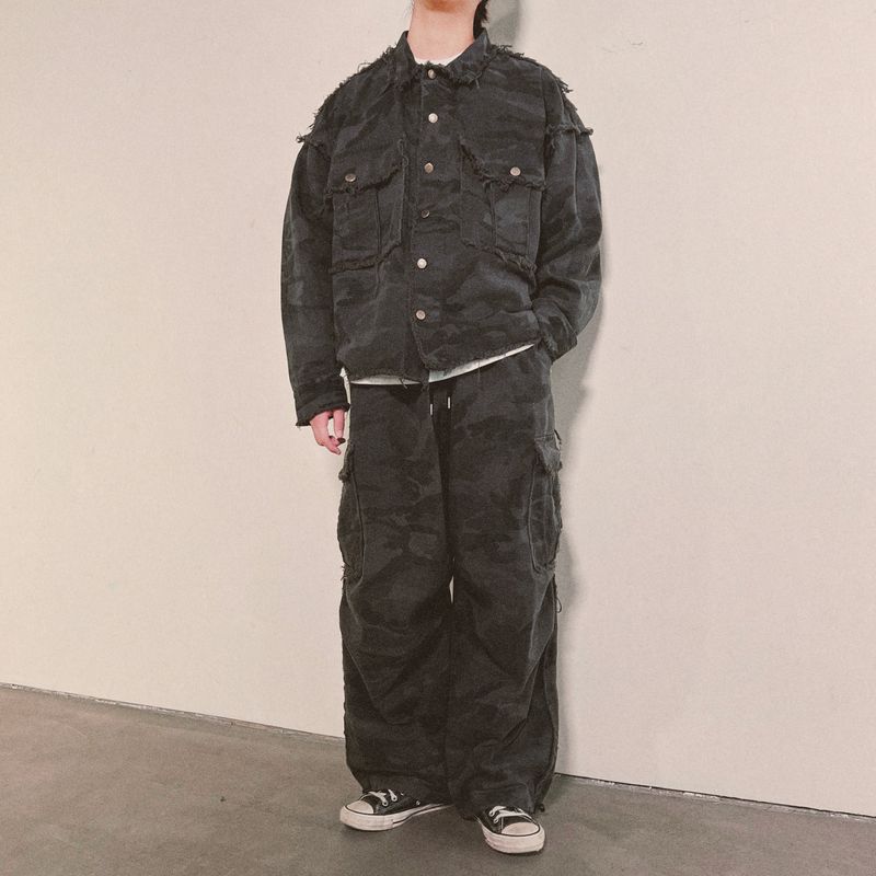 grunge camouflage jacket_charcoal