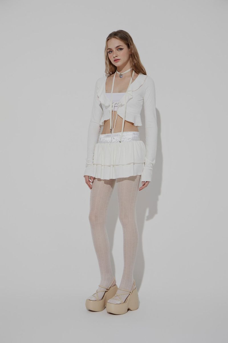 DOUBLE TIERED SKIRT