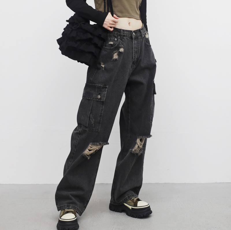 Rito damage pocket pants