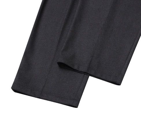 Andy Wool Belt Two Tuck Wide Slacks