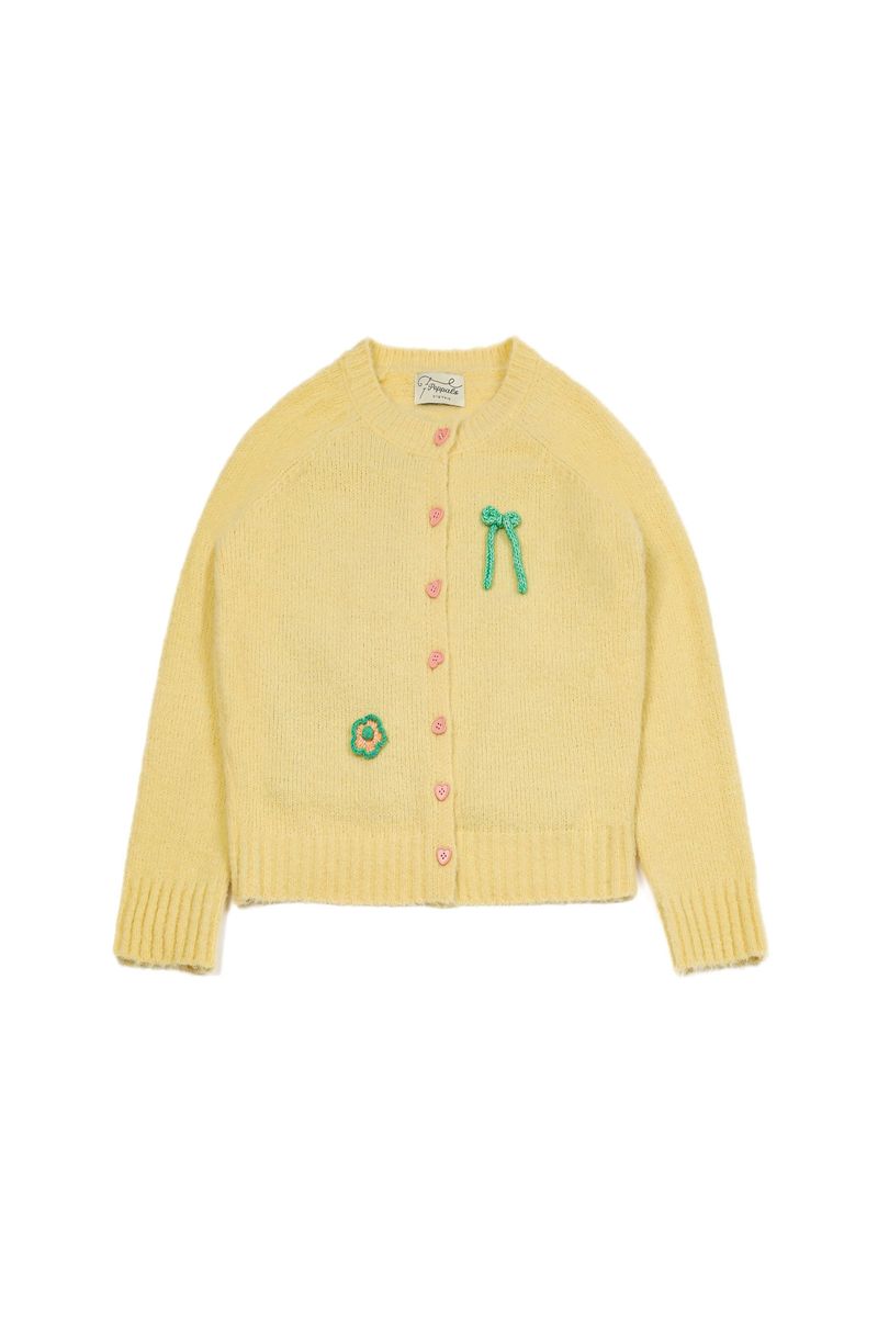 POPPALS（ポップパルズ）の「Chew Mohair Cardigan [Yellow]（Tops）」