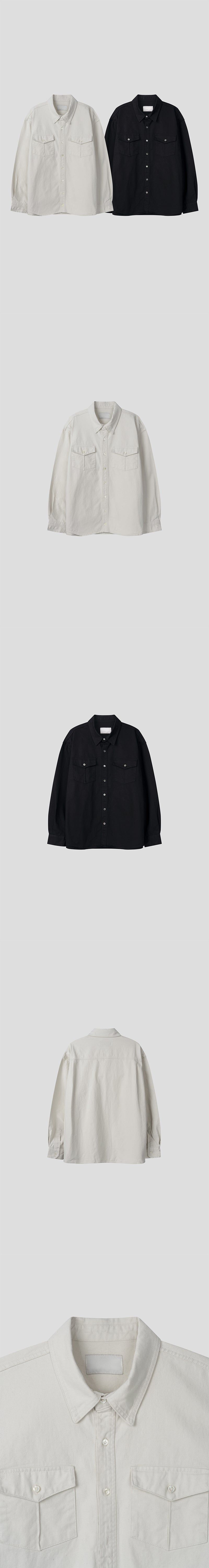  [SET UP가능] Stitch two pocket shirts(2color)