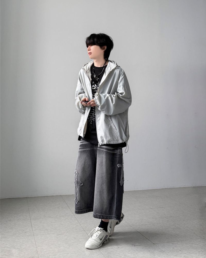 Hyke Black Bermuda Denim