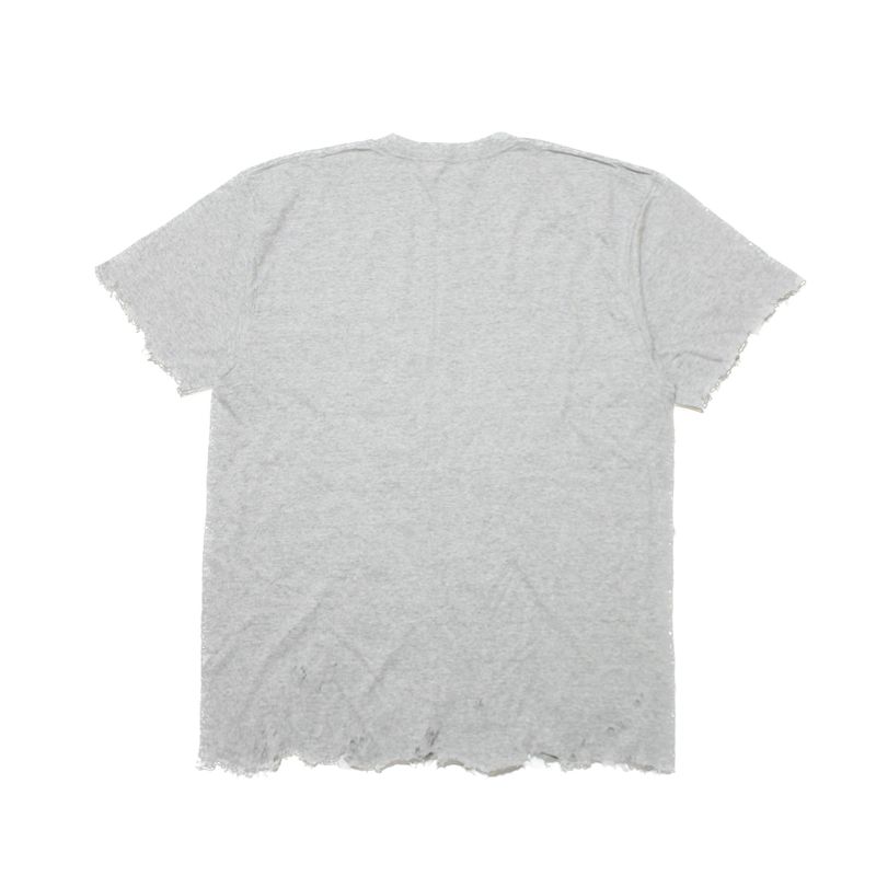 damage cutting t-shirt (gray)
