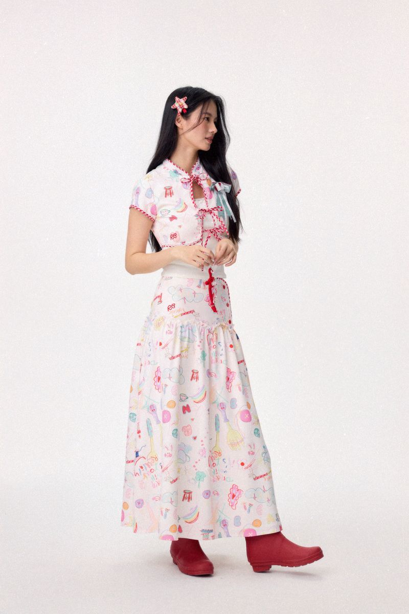 Dear Days Maxi Skirt (Cream)
