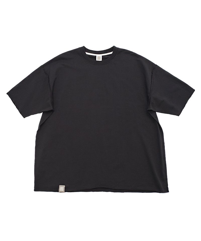 VINTAGE P. DYEING CUT-OUT 1/2 BOX TEE (Black)