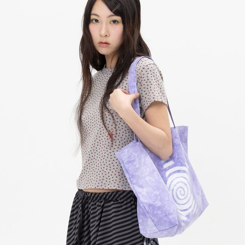 WEBHOUSE（ウェブハウス）の「ツイスタースタートートバッグ - Purple（バッグ）」