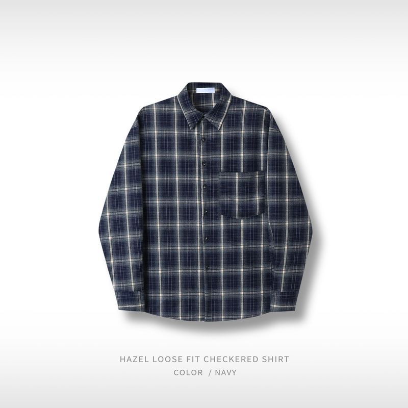 Plaid Loose Check Shirt (No.853)