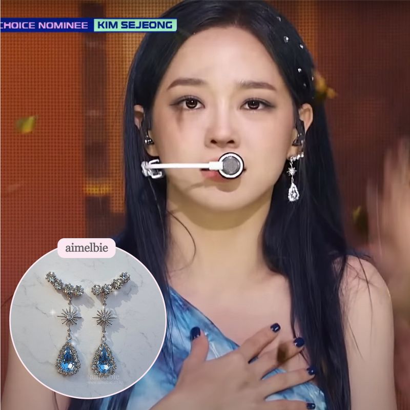 [IVE Liz Earring] Stellar Elf Earring - Light Sapphire