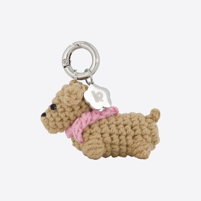 kenopi（ケノピ）の「パピー ニット キーリング (Handmade)（アクセサリー）」