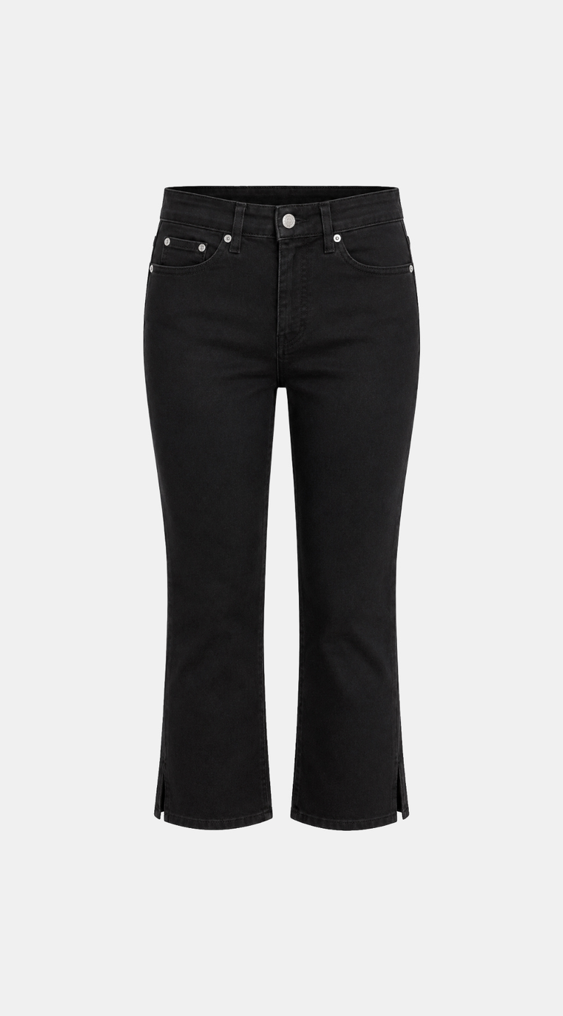 Elvia Slit Capri Pants