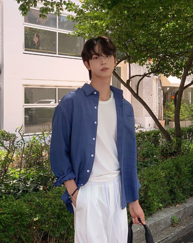 2PLAN(ツープラン)の「Koi Summer Pocket Linen Shirt(Tops)」