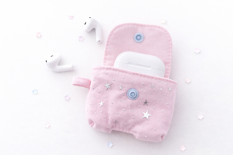 Star embroidery point AirPod case (4colors)