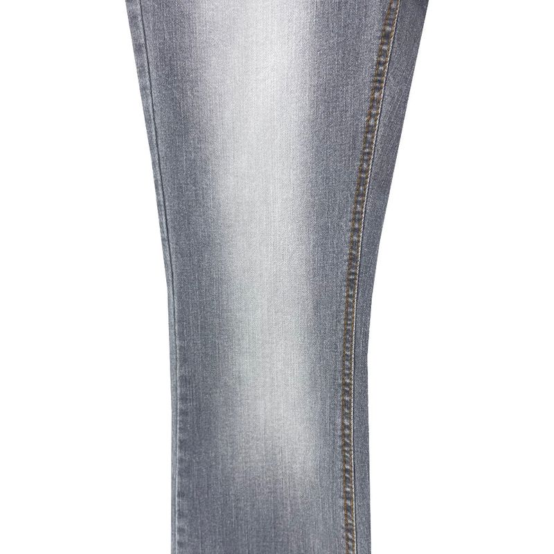White washing boots-cut denim pants (Light gray)