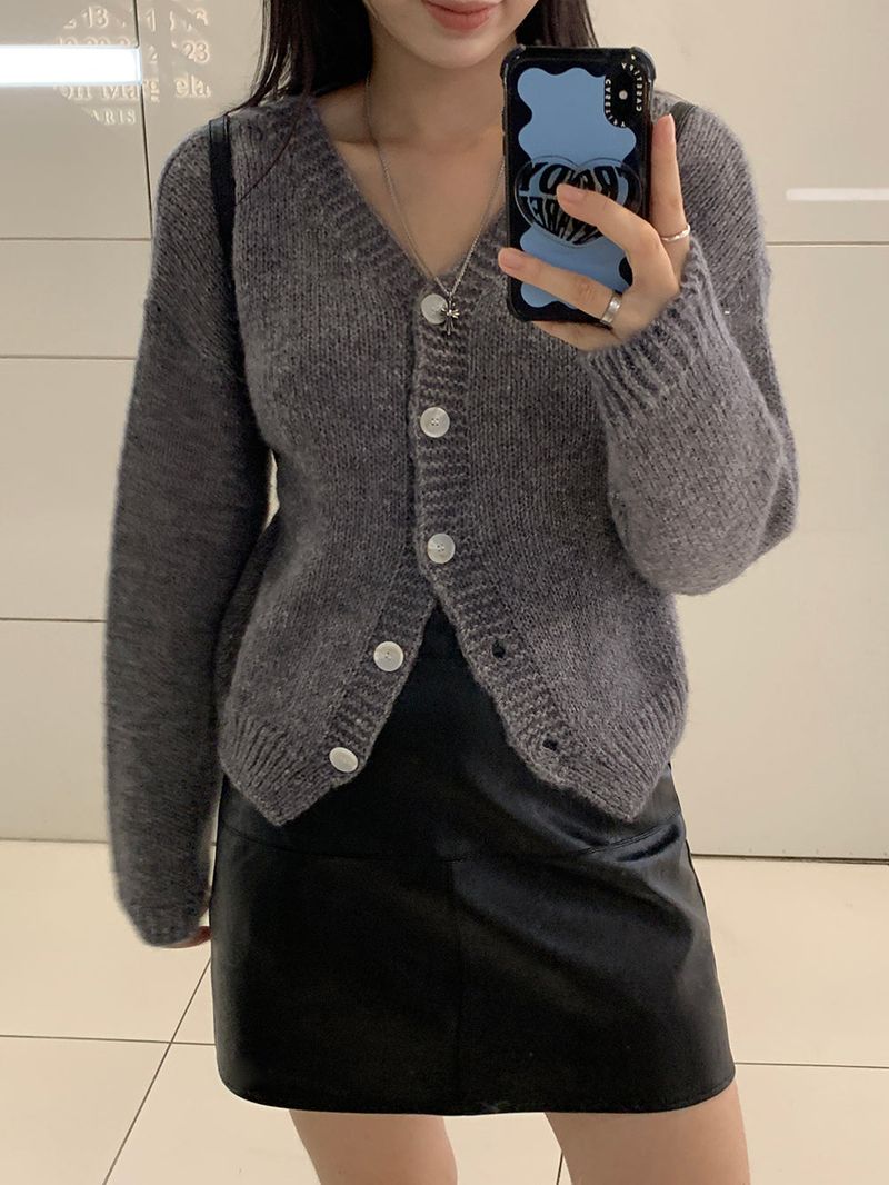 Bullet leather skirt